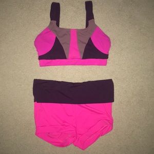 Sports bra and shorts set
